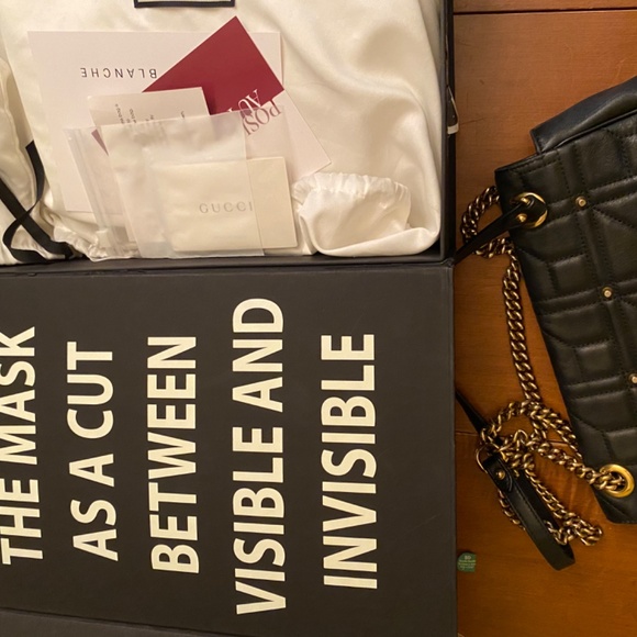 Gucci marmont studded flap bag - Picture 12 of 16